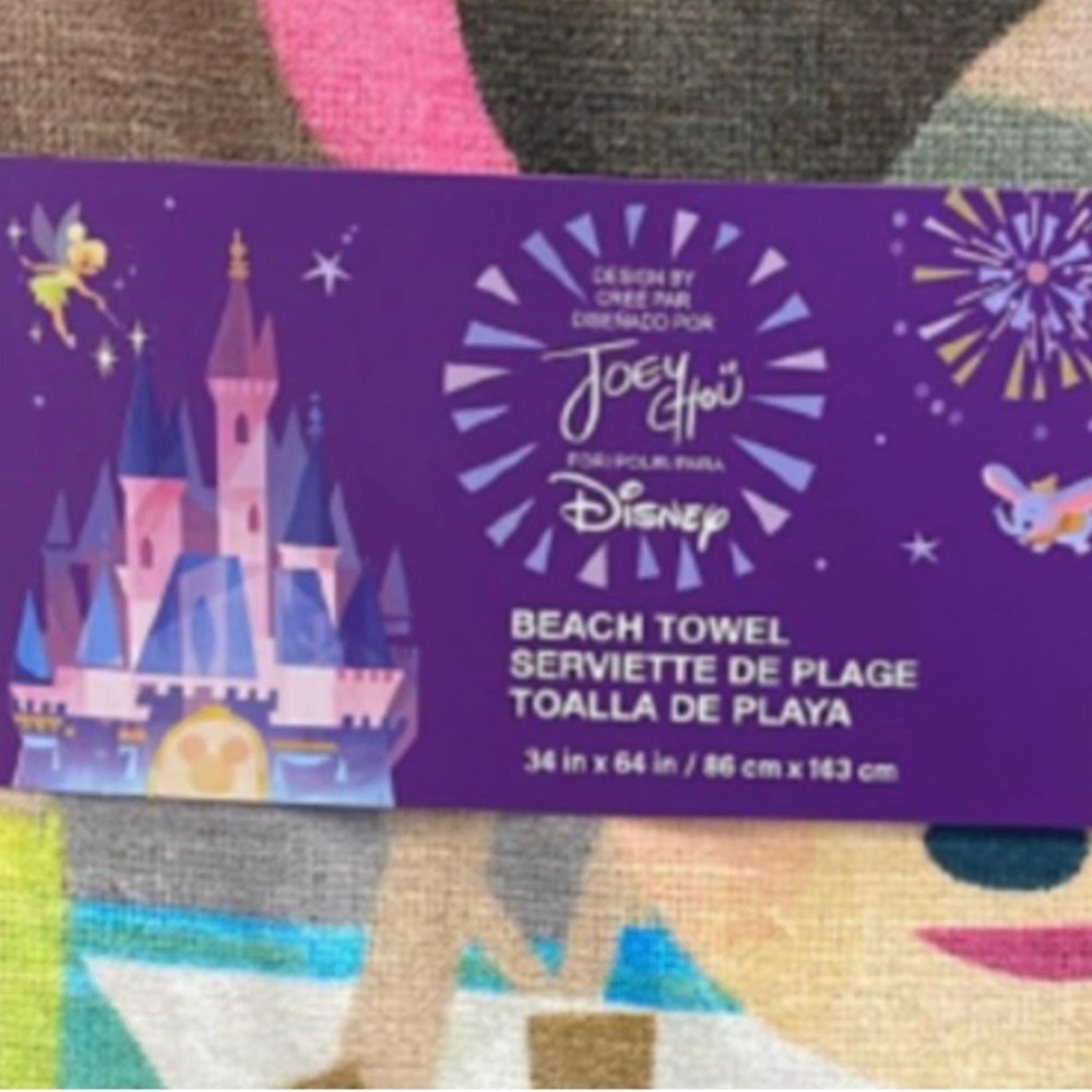 Disney Purple Castle Beach Towel